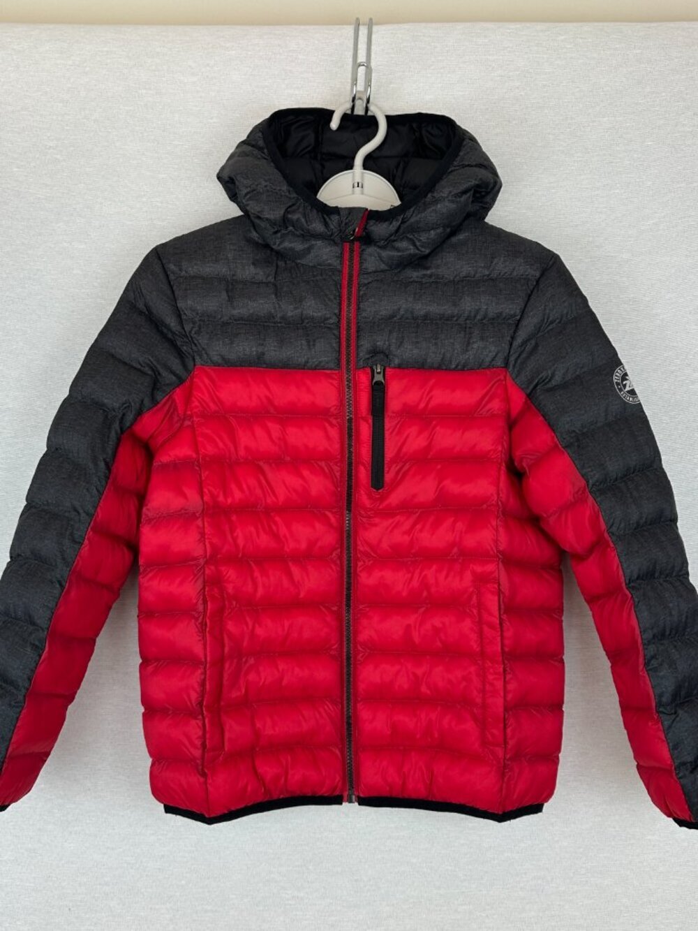 ZEROXPOSUR MEN'S/BOY'S PUFFER HOODED JACKET FULL ZIP, POCKETS SIZE M-10/12